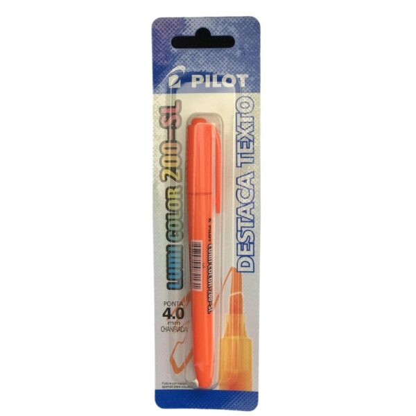 Caneta Pilot Marca ou Destaca Texto Cor Laranja - Ponta 4.0