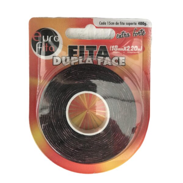 Fita Dupla Face Euro Fita - 18mm - 220mm