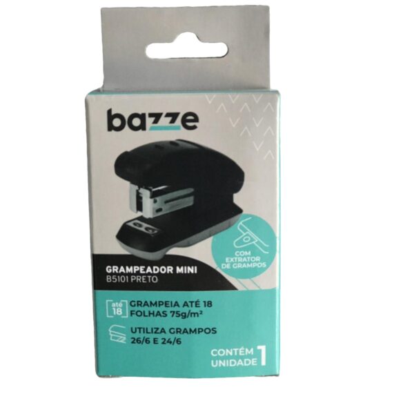 Grampeador Mini Até 18 Folhas Modelo Bazze B5101