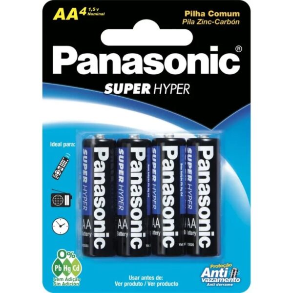 Pilha Panasonic AA 4 Unidades